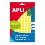 Apli Etiquetas Adhesivas Circulares Amarillas 10mm